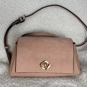 Luella Grey Neutral Pink Shoulder Bag